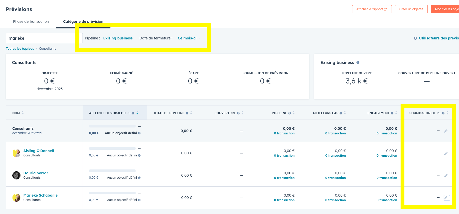 pipeline et date de fermeture