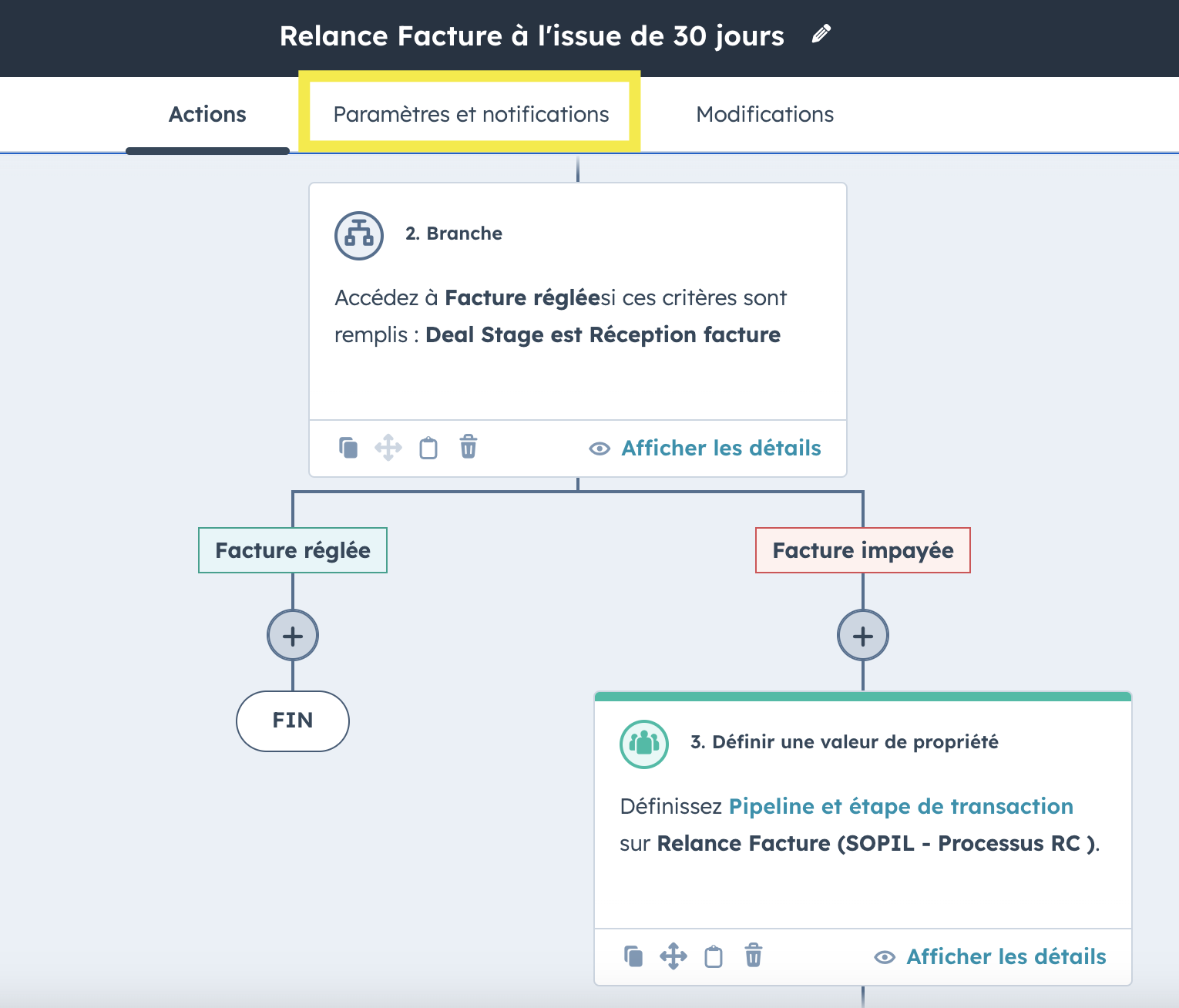 Paramètres workflows HubSpot-1