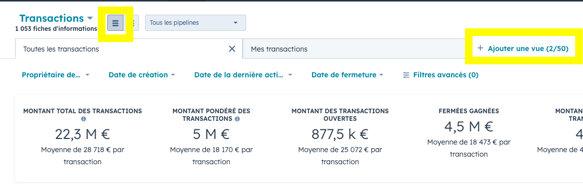 ajoutez une vue