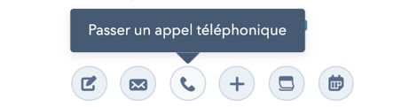 bouton Passer un appel téléphonique
