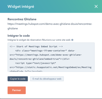 integrer-widget-reunion-page-externe-hubspot