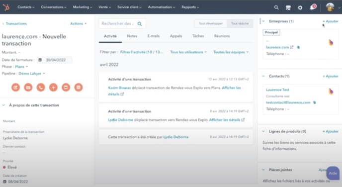 nouvelles transactions