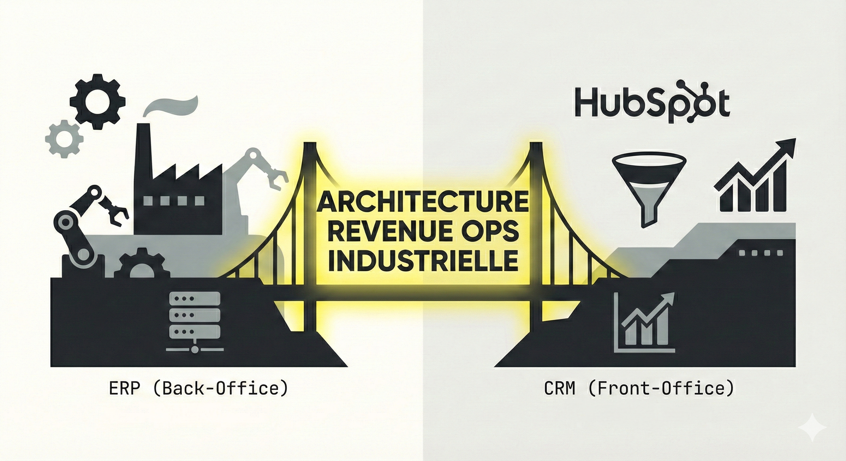 Intégration HubSpot dans l'Industrie : Construire l'architecture SI idéale (ERP, CRM, BI)