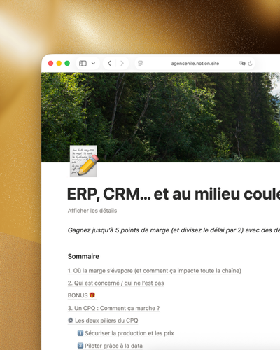 Kit Complet CPQ (Configure, Price, Quote) pour l'Industrie